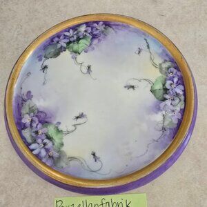 Porzellanfabrik Zen, Sherzer & Co Violet Trivet